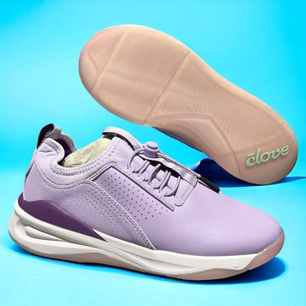 Clove Sneakers WMNS‎ 8.5 Purple Classic Healthcare Nursing Shoes Comfort Spring